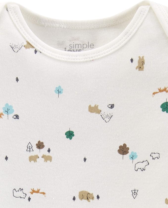 Simple Joys by Carter's Baby Boys Long-Sleeve Bodysuit Pack of 5Bodysuit - Image 3