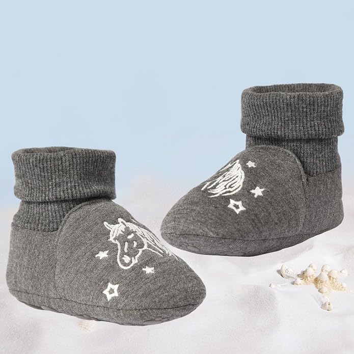 Newborn Infant Baby Cotton Booties Non-Slip Sole - Image 6