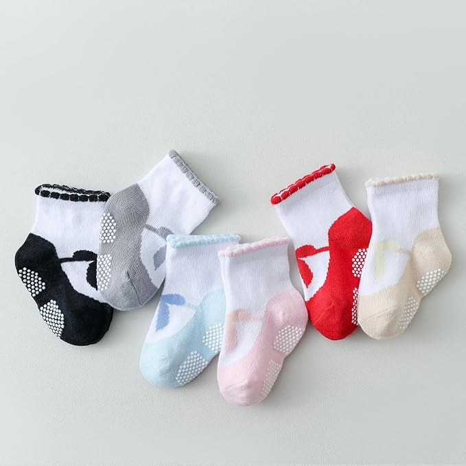 EPEIUS Unisex Baby Girls Boys Non-Slip Socks - Image 4
