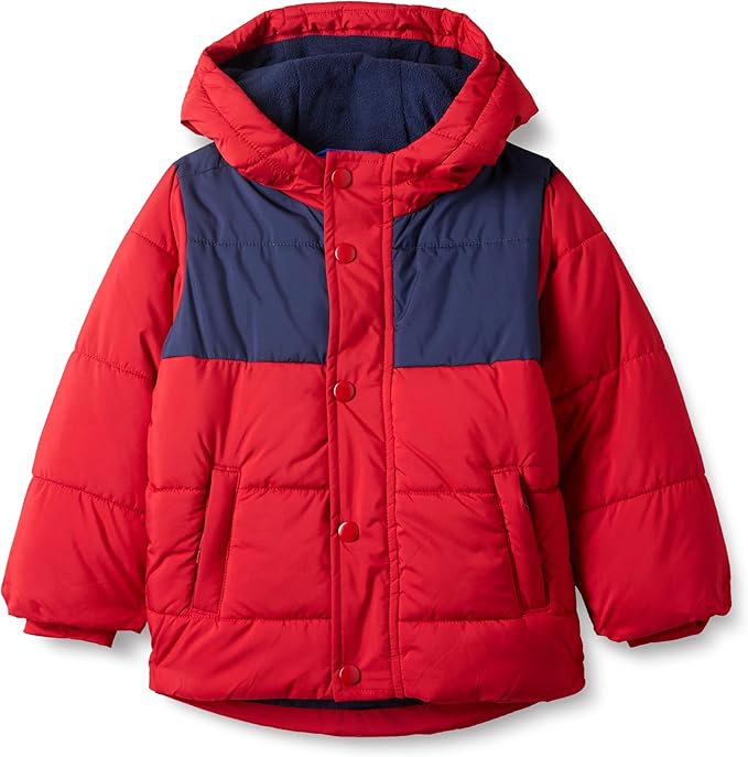 Amazon Essentials Babies, and Boys' Heavyweight Hooded Puffer Jacket by AmazonEssentials