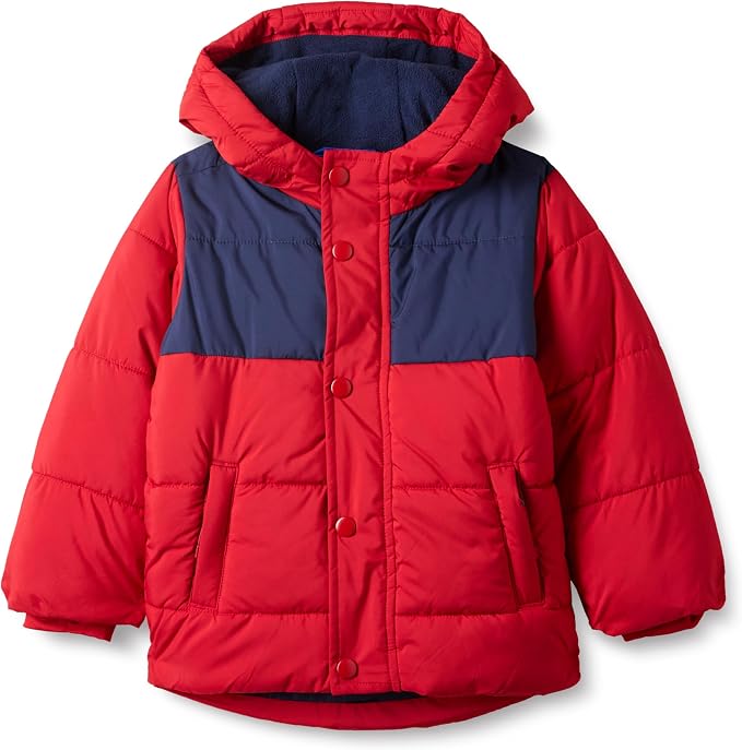 Amazon Essentials Babies, and Boys' Heavyweight Hooded Puffer Jacket by AmazonEssentials