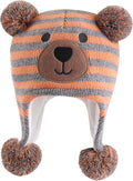LANGZHEN Toddler Kids Infant Winter Hat,Earflap Knit Warm Cap Fleece Lined Beanie for Baby Boys Girls