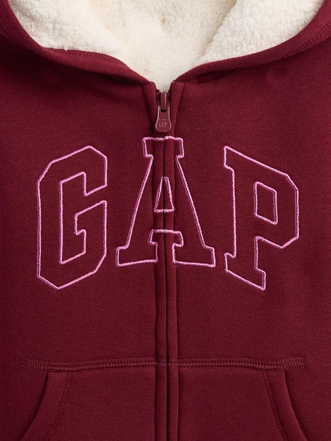 GAP Baby Girls' Cozy Logo Full Zip - Image 3