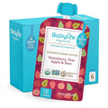 Babylife Organics Stage 2 - Strawberry, Pear, Apple & Beet, 3.5 Ounce Pouch (6 Pack) - Heavy Metal Safe, Organic Baby Food