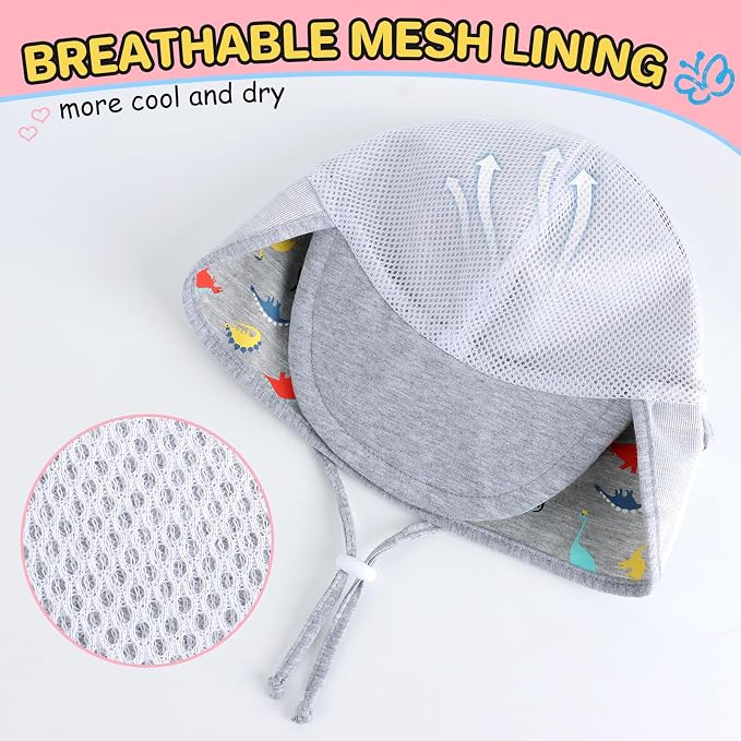 UPF50+ Baby Toddler Sun Hat - Image 5