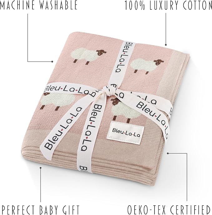 Luxury Knit Baby Receiving Blanket - Image 3