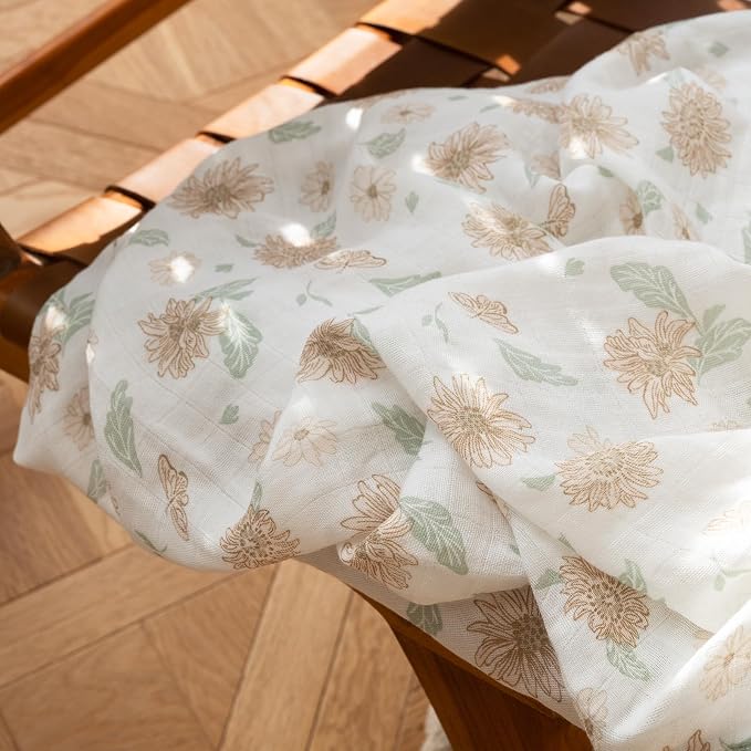 GLLQUEN BABY Receiving Blankets Muslin Swaddle Blanket - Image 5