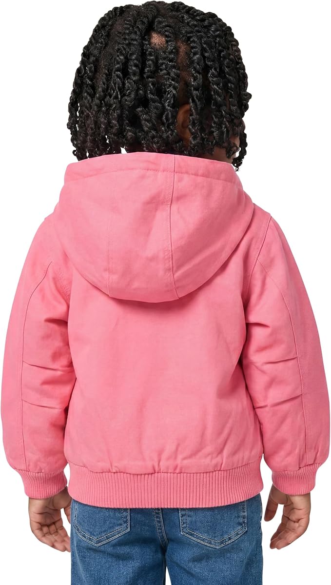 Carhartt Baby Girls Zip-Up Jacket | Polyester Blend | Fuzzy Polyester Body And - Image 4
