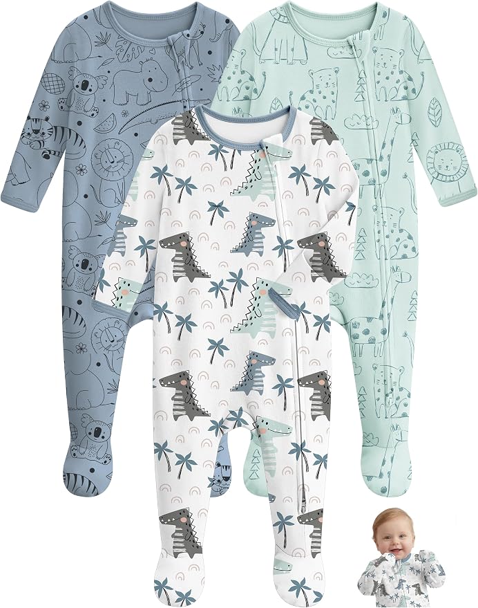 Unnivoll Baby Sleepers 100% Cotton Baby Pajamas Baby Boys Girls Clothes | by Unnivoll