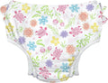 green sprouts Baby Toddler Eco Ruffle Snap Swim Diaper - White Turtle Floral - 3T