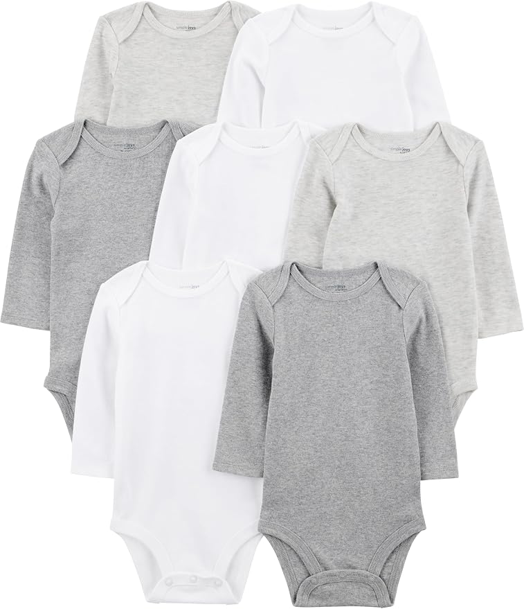 Simple Joys by Carter's Baby 7-pack Long Sleeve Bodysuit by SimpleJoysbyCarters