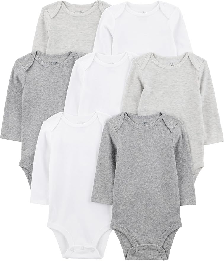 Simple Joys by Carter's Baby 7-pack Long Sleeve Bodysuit by SimpleJoysbyCarters