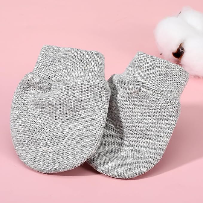 8 Pairs Newborn Infant Toddler Mittens, Elastic Cotton No Scratch Newborn Baby - Image 6