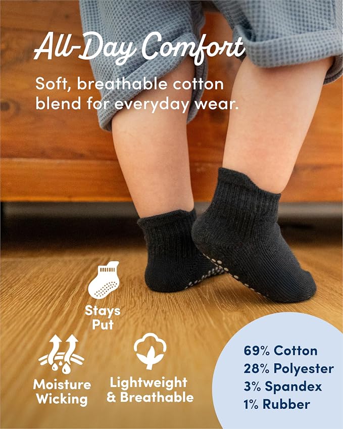 Fruit of the Loom Cotton Grip Socks - Image 3