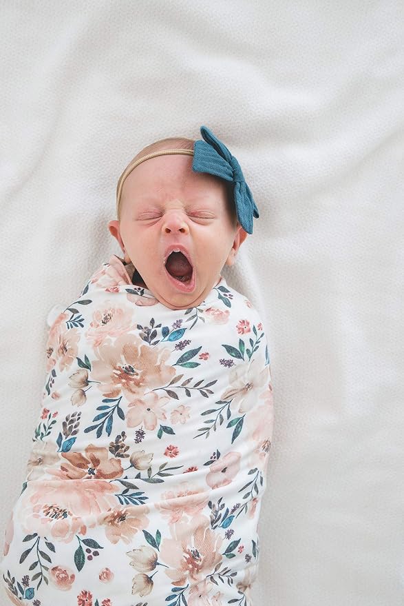 Copper Pearl Swaddle Blankets for Newborns | Soft Stretchy Receiving Blankets - Image 4