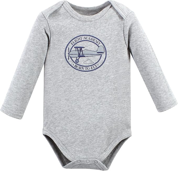 Hudson Baby baby-boys Cotton Long-sleeve Bodysuits 3-pack - Image 3