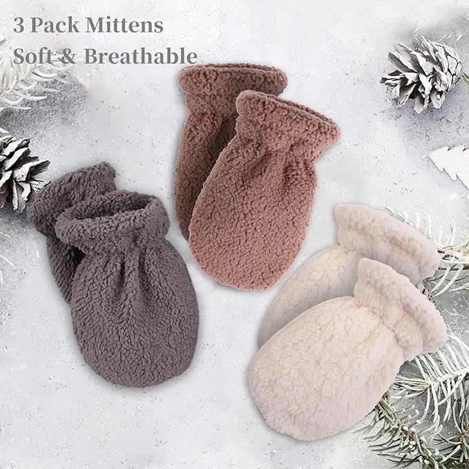 Zsedrut Baby Boys Winter Glove Warm Toddler Infant Girls Mittens Fleece Lined - Image 6