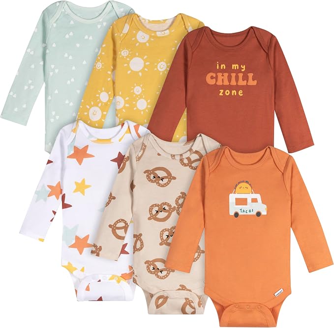 Onesies Brand Baby Boys & Girls 6-Pack Long Sleeve Bodysuits by OnesiesBrand