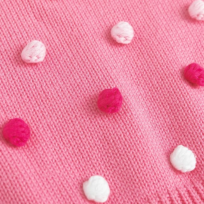 Simplee kids Baby Girl Romper, Sleeveless Pompoms Square Neck | Soft Breathable - Image 4