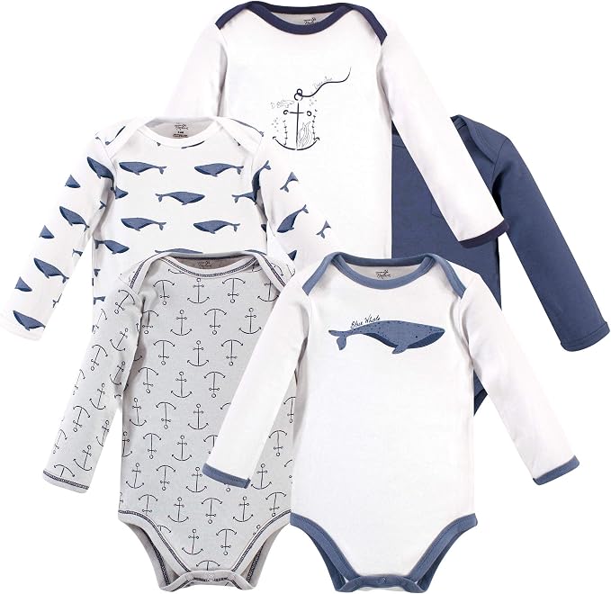 Touched by Nature Unisex Baby Organic Cotton Long-Sleeve Bodysuits by TouchedbyNature