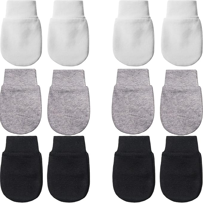 Geyoga 6 Pairs Baby Mittens Newborn No Scratch Gloves Infant | Anti Scratch by Geyoga