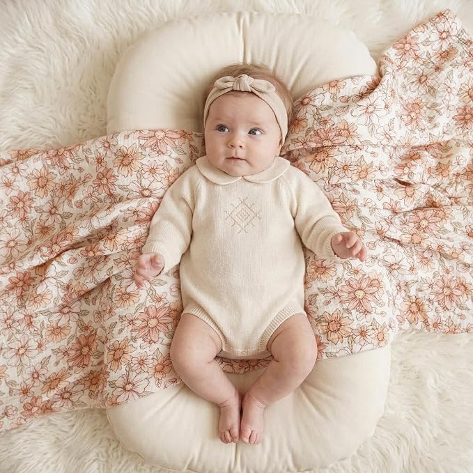 Konssy 3-Pack Muslin Baby Swaddle Blankets, 47 x 47 in Receiving Blankets | - Image 2