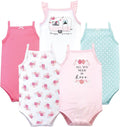 Hudson Baby Basics Unisex Baby 5-Pack Sleeveless Baby Bodysuits by HudsonBaby