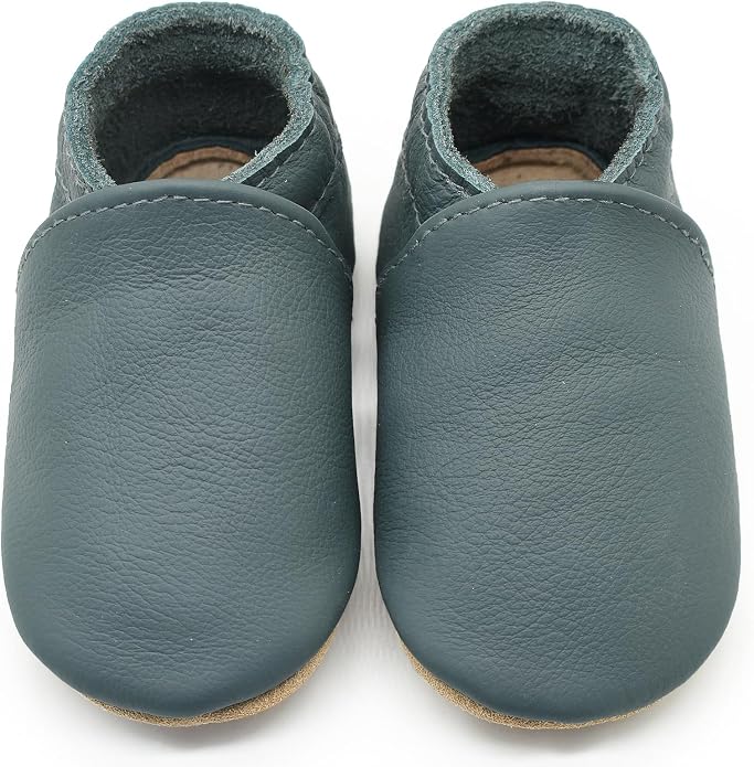 Genuine Leather Baby Booties Soft Sole Toddler Walking Shoes by Aijoviko