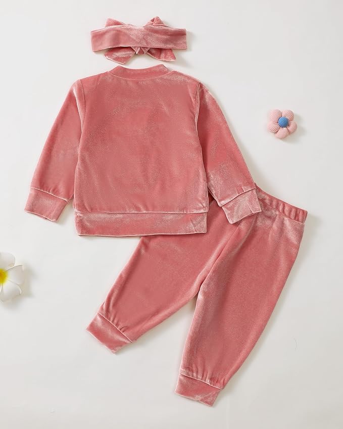 Renotemy Baby Girl Clothes Cute Fall Winter Toddler Girls Outfits 3M-3T - Image 3