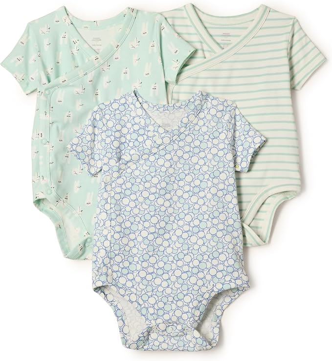 Amazon Essentials x Sofia Grainge Unisex Babies' Side Snap Short Sleeve Bodysuit by AmazonEssentials