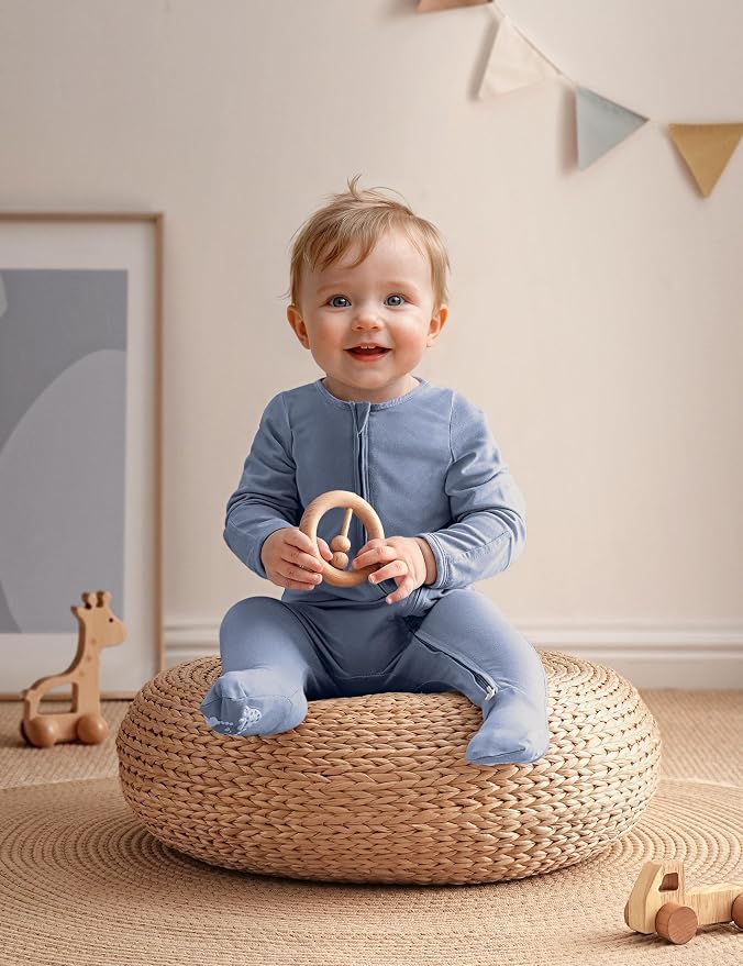 Yoofoss Viscose Bamboo Baby Pajamas Newborn Sleepers - Image 3