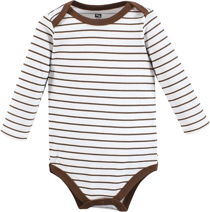 Hudson Baby baby-boys Cotton Long-sleeve Bodysuits 5-pack - Image 7