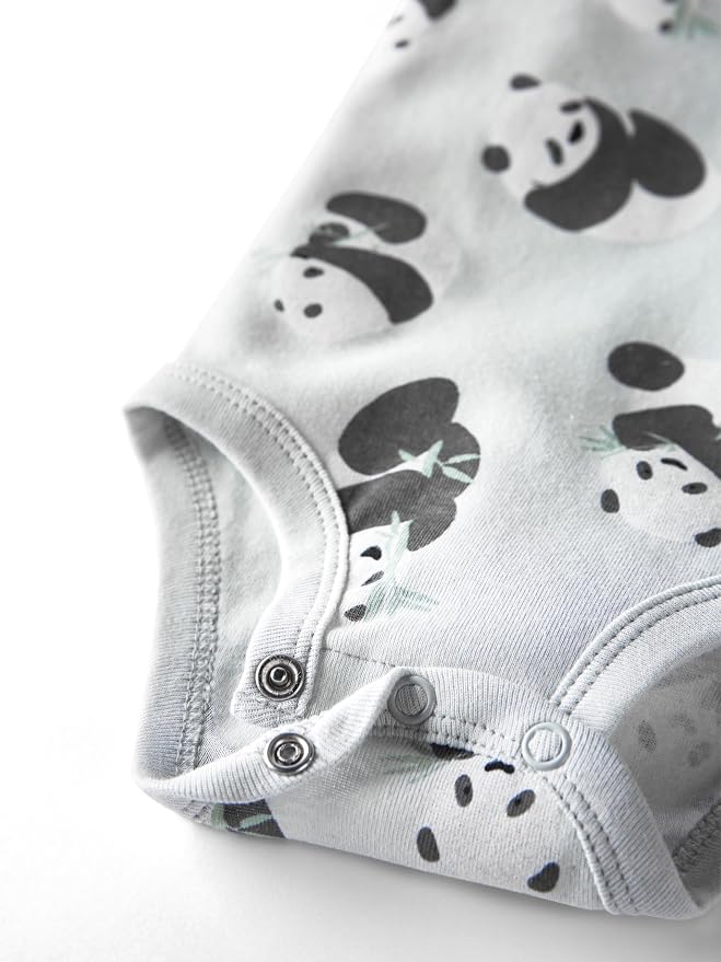little planet by carter's Unisex Baby 3-pack Short Sleeve Bodysuits Made - Image 2