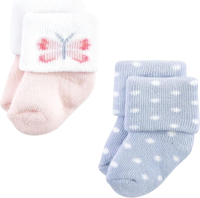 Hudson Baby Baby 8-pack Cotton Rich Newborn and Terry Socks - Image 4