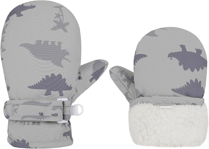 Toddler Gloves Kids Mittens Winter Warm Lined Fleece Gloves Waterproof Snow - Image 2