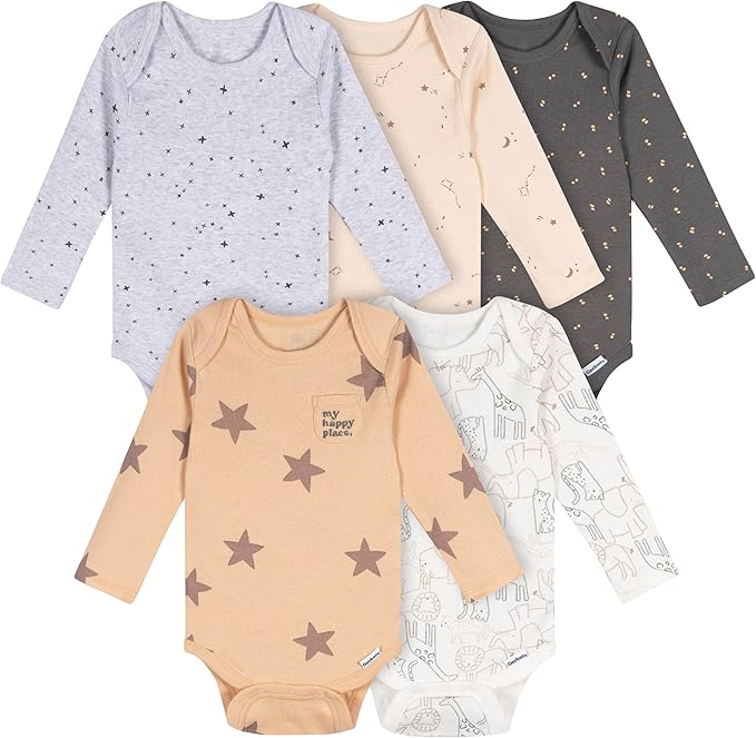 Gerber Baby 6 Pack Long-sleeve Onesies Bodysuit by Gerber