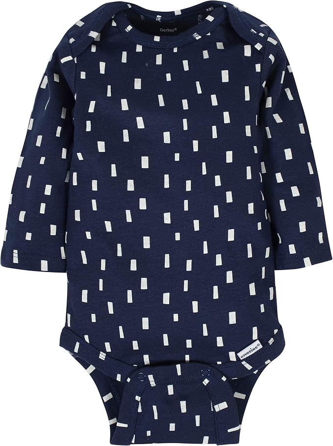 Gerber Baby Boys 6-Pack Long Sleeve Onesies Bodysuit - Image 6
