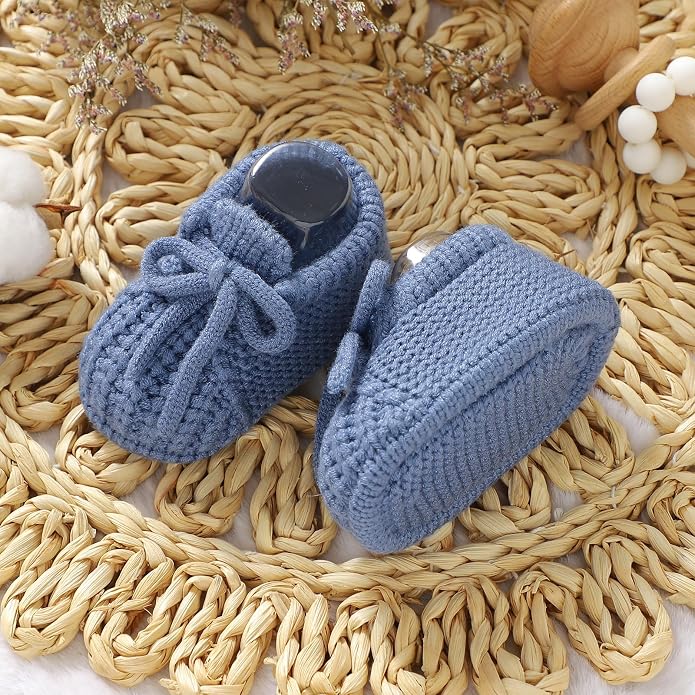 Baby Booties Newborn Baby First Shoes | Cozy Warm Knit Soft Booties - Image 5