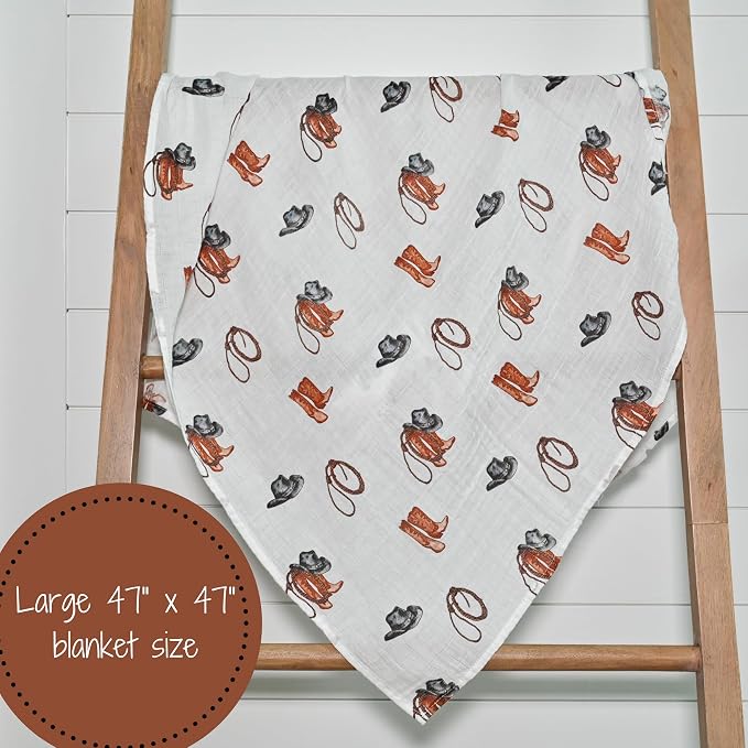LollyBanks Baby Swaddle Blankets, 100% Organic Cotton Muslin Baby Blanket | 47" - Image 7