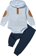 Fommy Baby Boy Clothes Colorblocked Long Sleeve Hoodie + Long Pants 2PCS Fall by Fommy