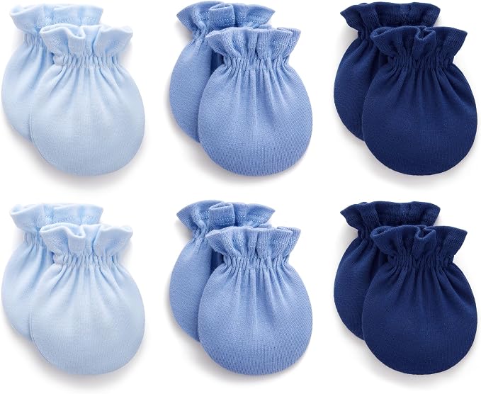 Pro Goleem Newborn Baby Mittens 100% Cotton No Scratch Soft Breathable Gloves by ProGoleem