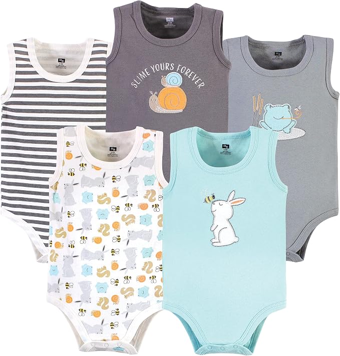 Hudson Baby Unisex Baby Cotton Sleeveless Bodysuits by HudsonBaby