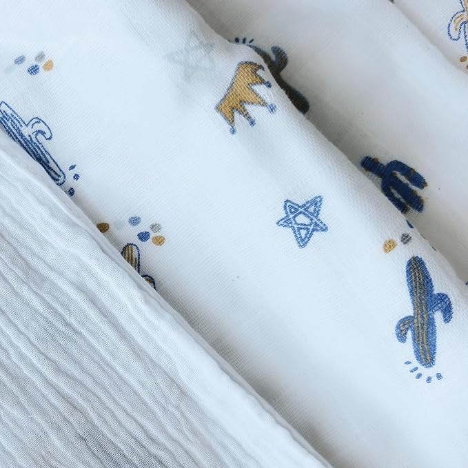 CREVENT 40''X40'' 100% Organic Cotton Muslin Baby Blanket - Image 7
