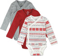 HonestBaby Baby 3-pack Long Sleeve Side-snap Kimono Bodysuits Organic Cotton by HonestBaby