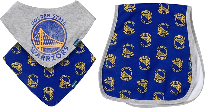 Gerber Baby NBA Bandana Bib and Burp Cloth Set by Gerber