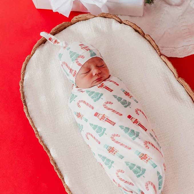 Copper Pearl Swaddle Blankets for Newborns | Soft Stretchy Receiving Blankets - Image 5