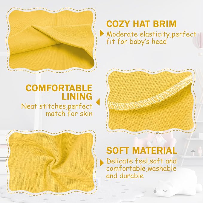 Century Star Baby Beanie Hats Newborn Infant Toddler Beanies - Image 2