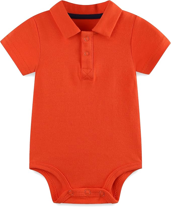 Baby Girl Collared Onsie Polo Bodysuit Boy Cotton Romper Short Sleeve 0~24M by Unknown