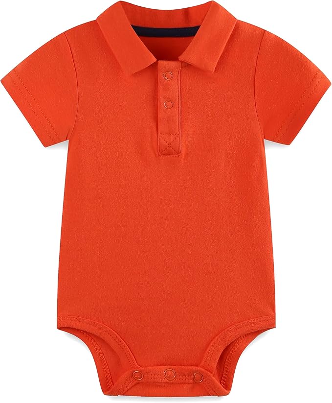Baby Girl Collared Onsie Polo Bodysuit Boy Cotton Romper Short Sleeve 0~24M by Unknown