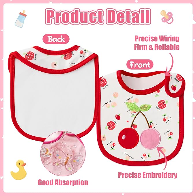 Cotton Waterproof Baby Bibs - Image 4